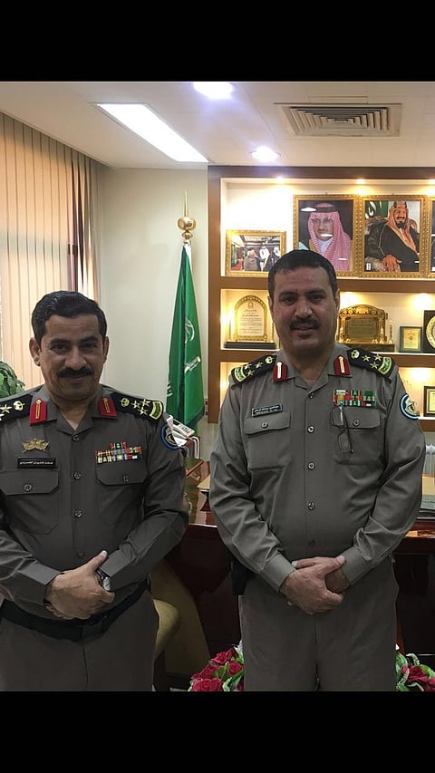 "الحربي" يُقلد نائبه "آل علي" رتبة "عميد" بأمن طرق حائل