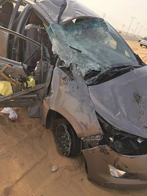 شاهد .. انقلاب "إنوفا" يصرع معلمتيْن ويصيب اثنتيْن والسائق جنوبي الليث
