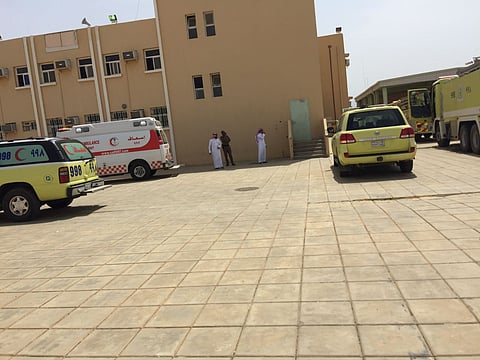 تماس كهربائي يخلي مدرسة الفطيحة في "بيش جازان"