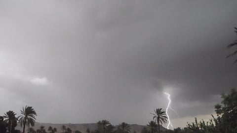 أمطارٌ خفيفة إلى متوسطة ورياحٌ سطحية وتدنٍ في مدى الرؤية الأفقية على منطقة جازان