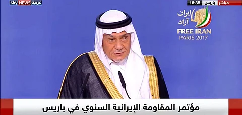 "تركي الفيصل" في مؤتمر المقاومة الإيرانية: استبدال النظام الحاكم المستبد في طهران قريب جداً