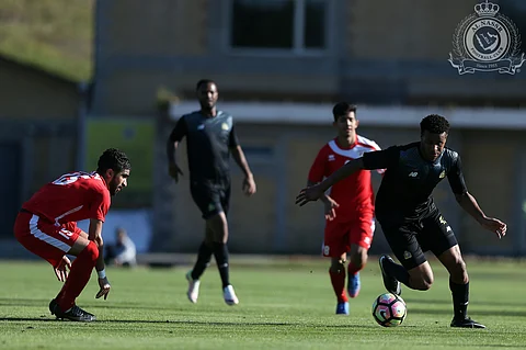 النصر يكسب ودية "أولمبي عمان" بثلاثية