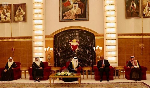ملك البحرين يستقبل وزراء خارجية الدول الداعمة لمكافحة الإرهاب