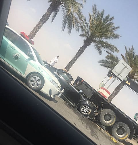 "المرور" : حادث الشاحنة والمركبة الصغيرة بالرياض بسبب أخطاء مشتركة