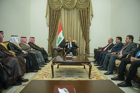 بالصور.. "القصبي" يبحث مع "العبادي" تعزيز العلاقات الثنائية بين المملكة والعراق في 4 مجالات حيوية