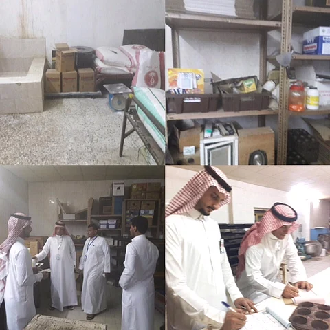 بلدية القوز تضبط معمل حلويات مخالفاً للاشتراطات الصحية