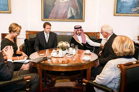 الرئيس الألماني يستقبل الأمير خالد بن بندر بن سلطان