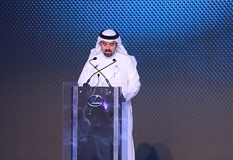 شاهد.. احتفال "عبداللطيف جميل" بإطلاق السيارة الجديدة "كليا لكزس LS- 2018"