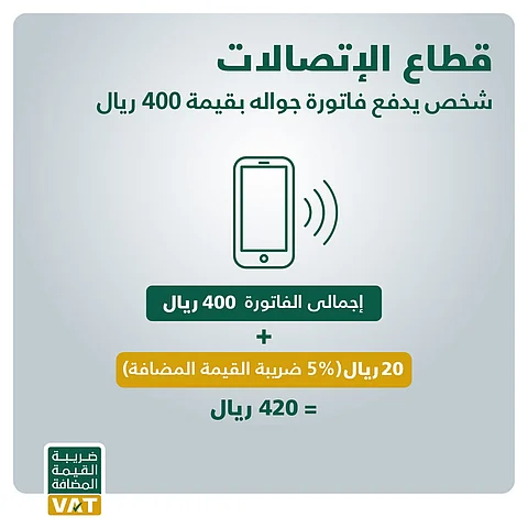 شمول فواتير الاتصالات والإنترنت بـ "الضريبة المضافة"