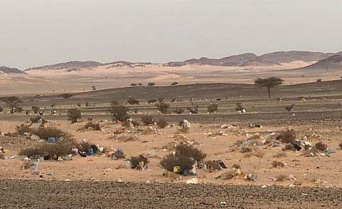 في عفيف.. مطمر النفايات يغزو جيرانه بالأكياس المتطايرة ويهدد البيئة والسكان