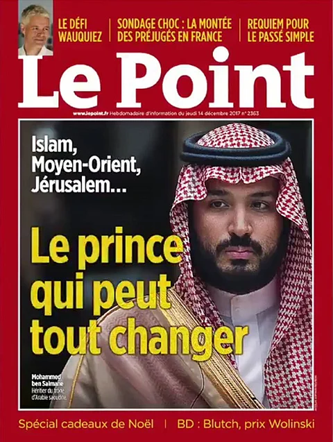 صورة ولي العهد تتصدر غلاف Le Point .. " الأمير الذي يستطيع تغيير كل شيء"