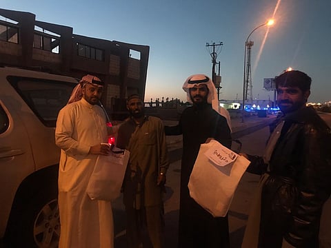 "كسوة الشتاء".. مبادرة إنسانية من فريق "جيران البيت" التطوعي بالطائف