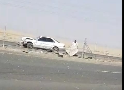شاهد.. حادث مروري أحد أطرافه "ساهر".. هنا تفاصيله