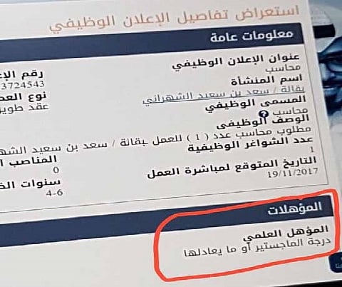 بعد ماجستير البقالة.. "هدف": رصدنا إعلانات وظيفية لا تتناسب مع المؤهلات