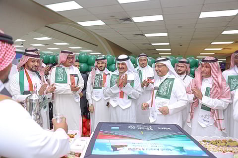 بالصور.. شاهد احتفال مطار الملك عبدالعزيز باليوم الوطني الكويتي