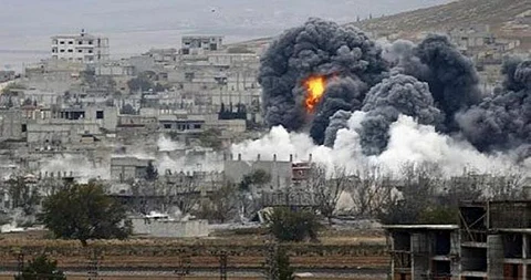 ضربات جوية تستهدف مدينة دوما في الغوطة الشرقية