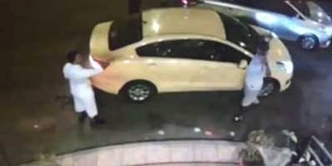 بالفيديو.. البداية عرقلة مرور ومشاجرة وسرقة بـ"نسيم جدة"