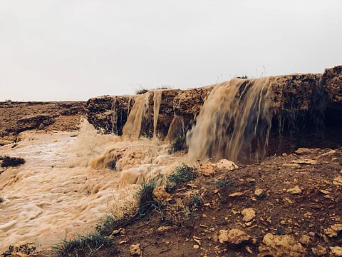 شاهد.. شلالات "الخباطة" و"النميساء" بسدير تشكِّل لوحات جمالية