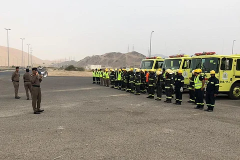 شاهد .. "مدني المدينة" ينفّذ فرضية "هزة أرضية" بمحافظة بدر