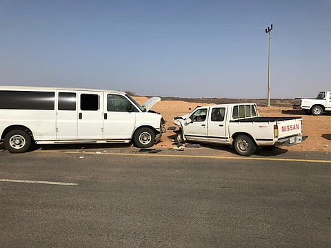 الطائف .. إصابات متفاوتة عقب تعرُّض مركبة معلمات لحادث