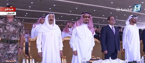بحضور الملك وولي العهد.. بدء حفل اختتام مناورات درع الخليج