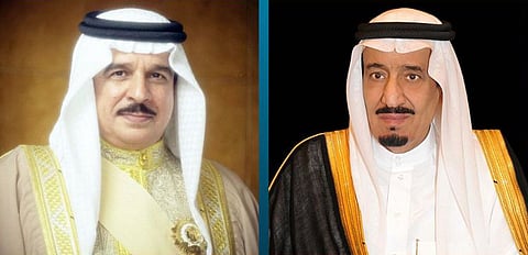 ملك البحرين يشكر خادم الحرمين الشريفين على جهوده المضنية لنجاح القمة العربية