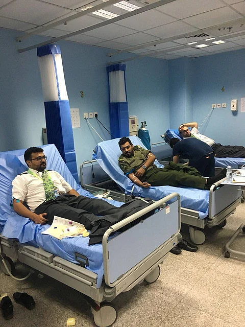 شاهد "دمي على حدودي".. حملة تلبي نداء الوطن وختام يكلل بـ300 متبرع