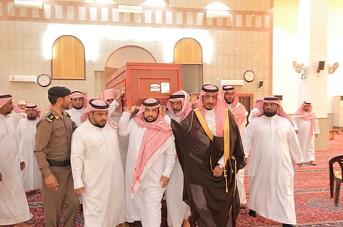 الجموع تشيع الشهيد "العمري" في بارق