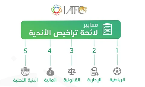 خمسة معايير لحصول الأندية على رخصة المشاركة بدوري المحترفين