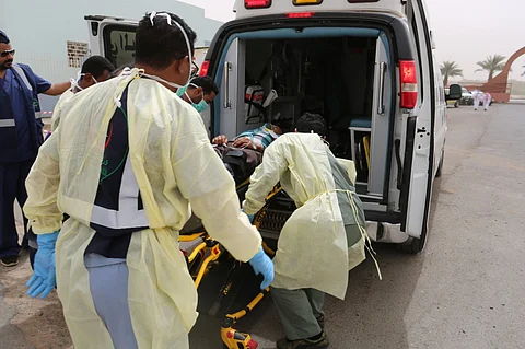 فَرَضية.. وفاة و 6 إصابات في حريق وهمي بمحطة وقود بالمدينة