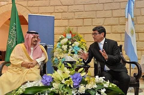 أمير الرياض يشرّف حفل سفارة الأرجنتين