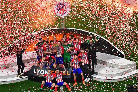 بالصور .. أتلتيكو مدريد يتوج بطلاً لمسابقة الدوري الأوروبي للمرة الثالثة بتاريخه