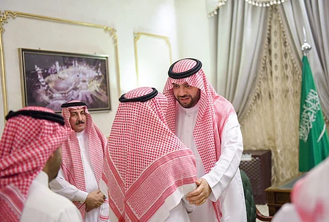 أمير الشمالية يستقبل منسوبي الإمارة المهنئين بشهر رمضان