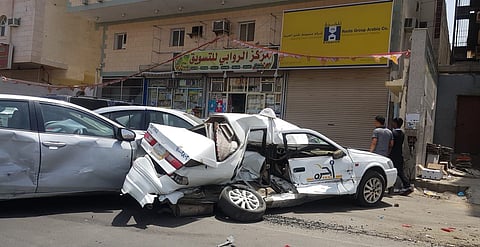 بالفيديو.. 3 إصابات و22 سيارة تالفة حصيلة حادثة الشيول في "كعكية مكة"