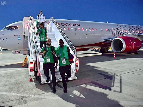 "الأخضر"يصل فولغوغراد لمواجهة مصر في ختام مشاركته بكأس العالم