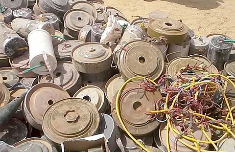 الجيش اليمني يدمر 5151 لغماً أرضياً وعبوة ناسفة