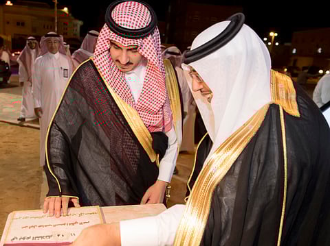 أمير الجوف يضع حجر الأساس لمشروع حديقة مركز الملك عبدالله الثقافي بـ"سكاكا"