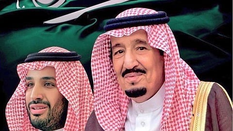 خادم الحرمين الشريفين الملك سلمان وولي العهد الأمير محمد بن سلمان -حفظهما الله-