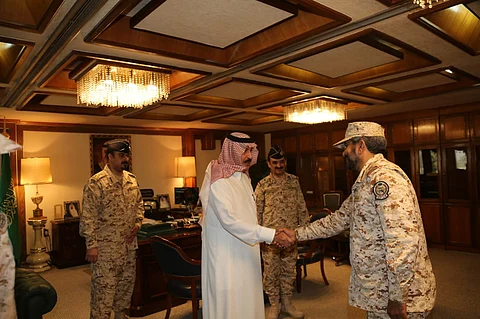 وكيل الحرس الوطني يستقبل قادة القطاع الشرقي
