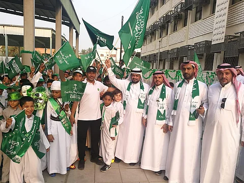 ابتدائية أبي أيوب الأنصاري بجدة تحتفل باليوم الوطني الـ 88