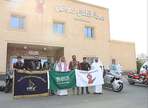 جمعية الأطفال المعوقين بالباحة تحتفل باليوم الوطني الـ88