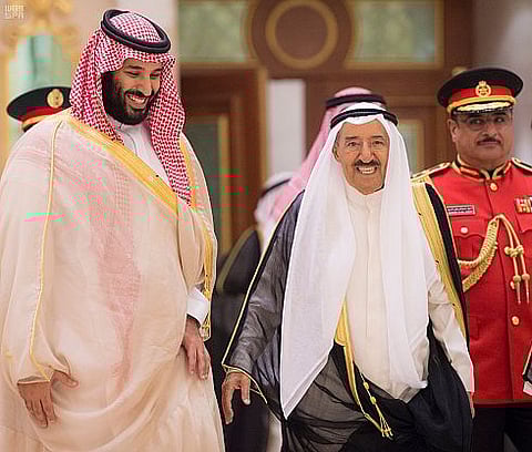 ولي العهد يبعث برقية شكر لأمير الكويت