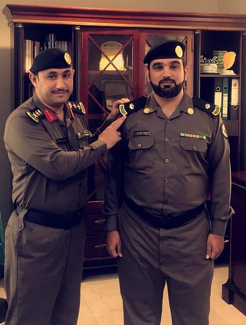 مدير شرطة القنفذة يقلد "الغامدي" رتبة رائد