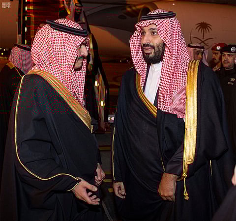 ولي العهد يصل منطقة الجوف