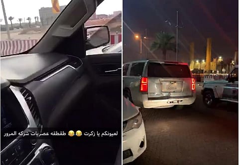 مرور الرياض يقبض على قائد مركبة صور مقطع يظهر تعديه على رجال الأمن