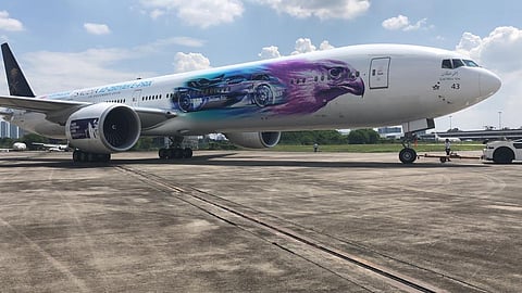 "الخطوط السعودية" تستعرض منتجاتها وخدماتها بمعرض الطيران