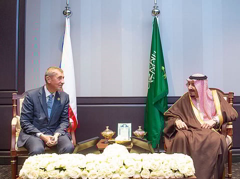 شرم الشيخ.. خادم الحرمين يلتقي برئيس وزراء جمهورية التشيك