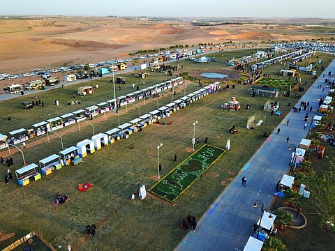 انطلاق فعاليات مهرجان ألوان الربيع الثالث بعنيزة
