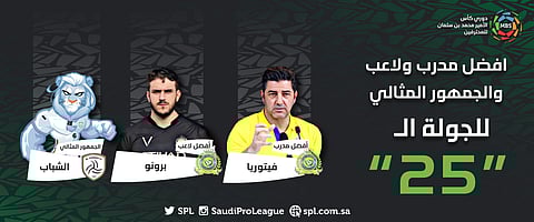 نجوم الجولة 25 في الدوري: فيتوريا وبرونو وجمهور الشباب