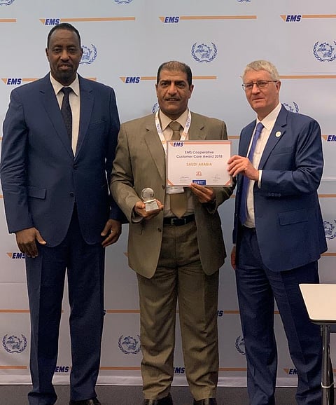 "البريد السعودي" يحصد جائزة العناية بعملاء البريد الممتاز الدولي لعام 2018